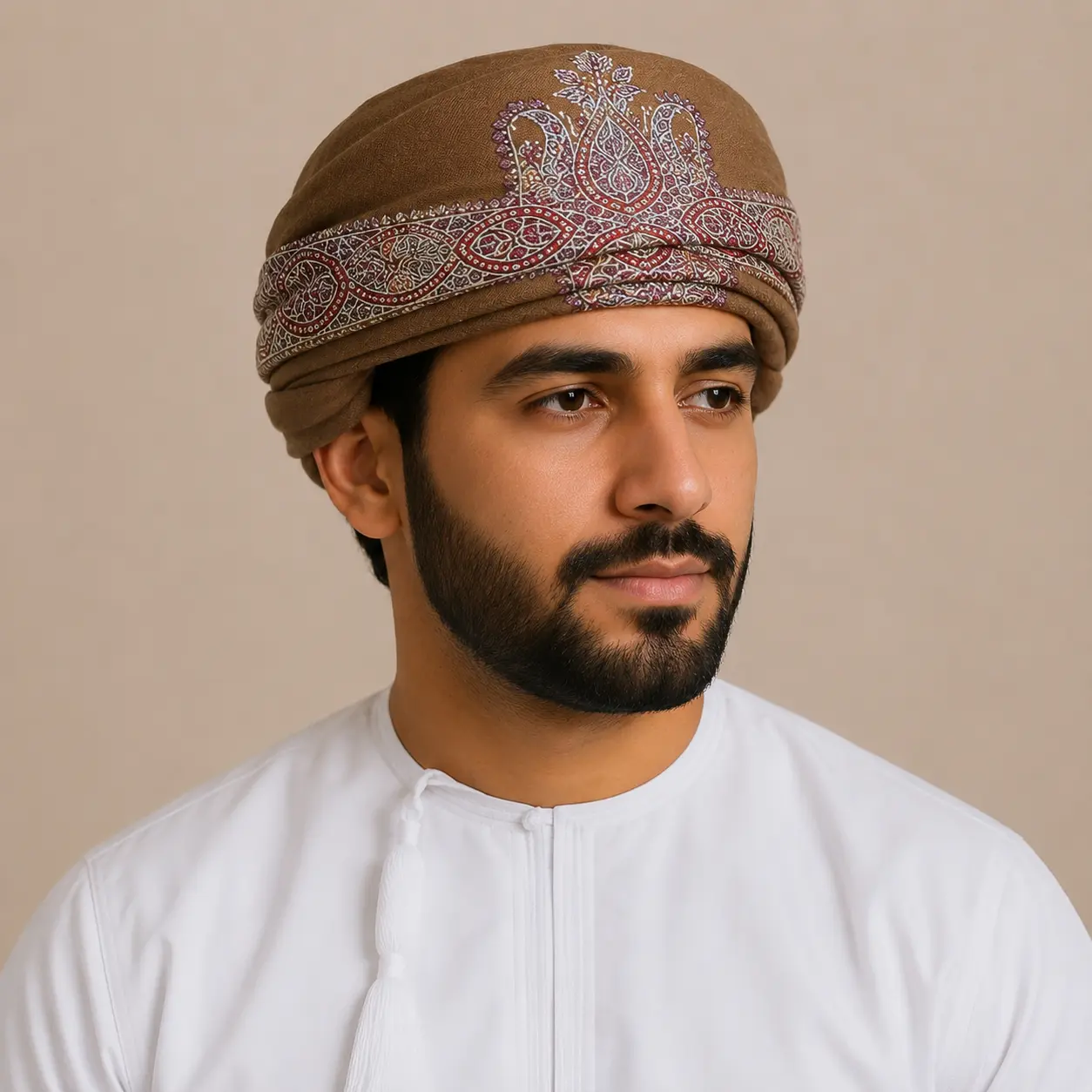 ١٠٠٪ باشمينا سوبر، فاخر جدًا، مُصَرّ (كشميري مصنوع يدويًا)