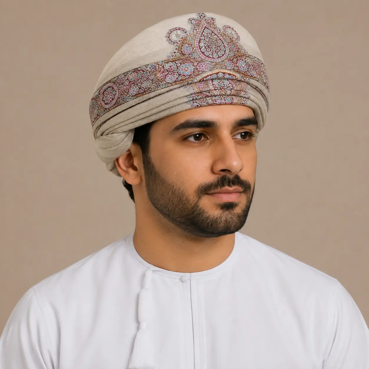 ١٠٠٪ باشمينا سوبر، فاخر جدًا، مُصَرّ (كشميري مصنوع يدويًا)